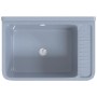 Fregadero lavabo de pared resina gris 60x40x28 cm de vidaXL, Fregaderos - Ref: Foro24-4002798, Precio: 86,90 €, Descuento: %