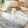 Light gray PP outdoor rug Ø200 cm by vidaXL, Outdoor protectors - Ref: Foro24-368496, Price: 36,99 €, Discount: %