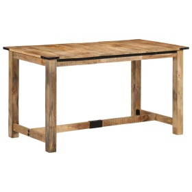 Esstisch aus massivem Mangoholz, 140 x 70 x 75 cm von vidaXL, Küchen- und Esstische - Ref: Foro24-358947, Preis: 314,99 €, Ra...