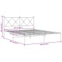 Estructura de cama con cabecero metal blanca 160x200 cm de vidaXL, Camas y somieres - Ref: Foro24-376554, Precio: 114,19 €, D...