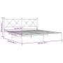 Estructura de cama de metal con cabecero blanco 183x213 cm de vidaXL, Camas y somieres - Ref: Foro24-376556, Precio: 118,82 €...