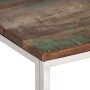 Silberner Couchtisch aus Edelstahl und recyceltem Holz von vidaXL, Couchtisch - Ref: Foro24-350024, Preis: 138,23 €, Rabatt: %