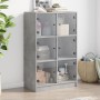 Tall sideboard with concrete gray wood doors 68x37x109 cm by vidaXL, Sideboards - Ref: Foro24-3295853, Price: 116,54 €, Disco...