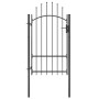 Black steel garden gate 1x2.2 m by vidaXL, garden gates - Ref: Foro24-146320, Price: 178,29 €, Discount: %