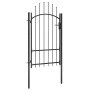 Black steel garden gate 1x2.2 m by vidaXL, garden gates - Ref: Foro24-146320, Price: 178,29 €, Discount: %