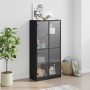 Aparador alto con puertas madera ingeniería negro 68x37x142 cm de vidaXL, Aparadores - Ref: Foro24-3295858, Precio: 130,76 €,...