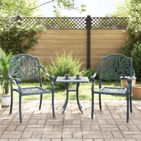 Garden chairs 2 units green cast aluminum by vidaXL, Garden chairs - Ref: Foro24-4002801, Price: 243,99 €, Discount: %