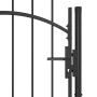 Black steel garden gate 1x2.2 m by vidaXL, garden gates - Ref: Foro24-146320, Price: 178,29 €, Discount: %