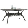 Bronze cast aluminum garden table 150x90x72 cm by vidaXL, Garden tables - Ref: Foro24-4002803, Price: 454,88 €, Discount: %