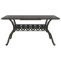 Bronze cast aluminum garden table 150x90x72 cm by vidaXL, Garden tables - Ref: Foro24-4002803, Price: 454,88 €, Discount: %