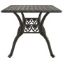 Bronze cast aluminum garden table 150x90x72 cm by vidaXL, Garden tables - Ref: Foro24-4002803, Price: 454,88 €, Discount: %