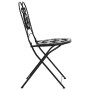 Folding bistro chairs 2 pcs ceramic black and white by vidaXL, Garden chairs - Ref: Foro24-4003405, Price: 135,23 €, Discount: %