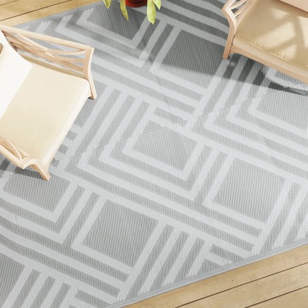 Alfombra de exterior PP gris 190x290 cm de vidaXL, Protectores para exterior - Ref: Foro24-368564, Precio: 50,66 €, Descuento: %