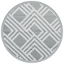 Alfombra de exterior PP gris Ø200 cm de vidaXL, Protectores para exterior - Ref: Foro24-368570, Precio: 31,88 €, Descuento: %