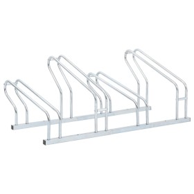 Stand for 4 bicycles independent floor galvanized steel by vidaXL, Bases and supports for storing bicycles - Ref: Foro24-4005...