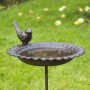 HI Brown Cast Iron Birdbath/Bath by HI, Birdbaths - Ref: Foro24-429171, Price: 30,52 €, Discount: %