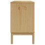 Aparador FLORO madera maciza de pino marrón cera 114x43x74 cm de vidaXL, Aparadores - Ref: Foro24-374023, Precio: 196,01 €, D...