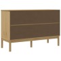 Aparador FLORO madera maciza de pino marrón cera 114x43x74 cm de vidaXL, Aparadores - Ref: Foro24-374023, Precio: 196,01 €, D...