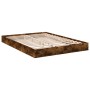 Smoked oak engineered wood bed frame 120x200cm by vidaXL, Beds and slatted bases - Ref: Foro24-842032, Price: 85,47 €, Discou...