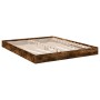 Estructura de cama madera de ingeniería roble ahumado 150x200cm de vidaXL, Camas y somieres - Ref: Foro24-842018, Precio: 92,...