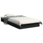 Estructura de cama madera de ingeniería negra 90x200 cm de vidaXL, Camas y somieres - Ref: Foro24-842064, Precio: 75,83 €, De...