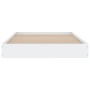 Estructura de cama madera de ingeniería blanca 90x190 cm de vidaXL, Camas y somieres - Ref: Foro24-842070, Precio: 74,61 €, D...