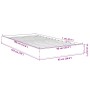 Estructura de cama madera de ingeniería blanca 90x190 cm de vidaXL, Camas y somieres - Ref: Foro24-842070, Precio: 74,61 €, D...