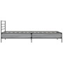 Estructura cama madera ingeniería metal gris Sonoma 100x200 cm de vidaXL, Camas y somieres - Ref: Foro24-845590, Precio: 104,...