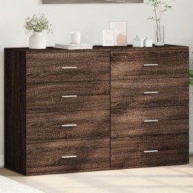 Sideboards 2 Stk. Eichenholzwerkstoff braun 60x39x80 cm von vidaXL, Sideboards - Ref: Foro24-3276629, Preis: 191,99 €, Rabatt: %