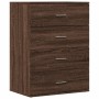 Aparadores 2 uds madera de ingeniería marrón roble 60x39x80 cm de vidaXL, Aparadores - Ref: Foro24-3276629, Precio: 191,72 €,...