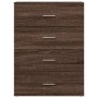 Sideboards 2 pcs oak brown engineered wood 60x39x80 cm by vidaXL, Sideboards - Ref: Foro24-3276629, Price: 191,72 €, Discount: %