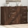 Sideboards 2 pcs engineered wood brown oak 59x39x80 cm by vidaXL, Sideboards - Ref: Foro24-3276636, Price: 193,99 €, Discount: %