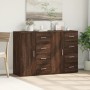 Sideboards 2 pcs engineered wood brown oak 59x39x80 cm by vidaXL, Sideboards - Ref: Foro24-3276636, Price: 193,99 €, Discount: %