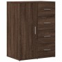 Aparadores 2 uds madera de ingeniería roble marrón 59x39x80 cm de vidaXL, Aparadores - Ref: Foro24-3276636, Precio: 193,99 €,...