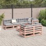 8-piece garden sofa set with Douglas fir wood cushions by vidaXL, Garden sets - Ref: Foro24-3299348, Price: 801,24 €, Discoun...