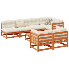 Garden sofa set 8 pieces solid pine wood wax brown by vidaXL, Garden sets - Ref: Foro24-3299343, Price: 498,51 €, Discount: %