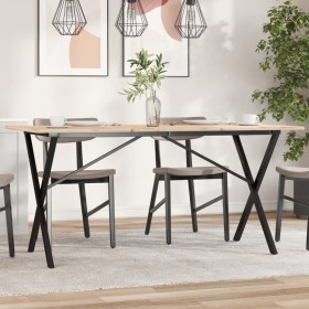 Cast iron X structure dining table legs 120x60x73 cm by vidaXL, Table legs - Ref: Foro24-357910, Price: 63,31 €, Discount: %