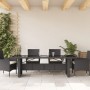 Garden table glass surface PE rattan black 240x90x75 cm by vidaXL, Garden tables - Ref: Foro24-365597, Price: 287,88 €, Disco...