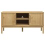 Mueble de TV FLORO madera maciza pino marrón cera 114x43x55 cm de vidaXL, Muebles TV - Ref: Foro24-374014, Precio: 116,32 €, ...