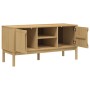 Mueble de TV FLORO madera maciza pino marrón cera 114x43x55 cm de vidaXL, Muebles TV - Ref: Foro24-374014, Precio: 116,32 €, ...