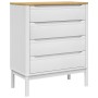 FLORO chest of drawers solid white pine wood by vidaXL, Drawers - Ref: Foro24-374009, Price: 170,08 €, Discount: %