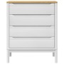 FLORO chest of drawers solid white pine wood by vidaXL, Drawers - Ref: Foro24-374009, Price: 170,08 €, Discount: %