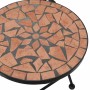 Juego de bistró de mosaico de hierro y cerámica terracota de vidaXL, Conjuntos de jardín - Ref: Foro24-3216352, Precio: 209,9...