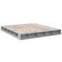 Concrete gray engineered wood bed frame 200x200cm by vidaXL, Beds and slatted bases - Ref: Foro24-3280450, Price: 170,23 €, D...