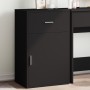 Black engineered wood storage cabinet 56.5x39x90 cm by vidaXL, Lockers and storage cabinets - Ref: Foro24-840710, Price: 79,3...