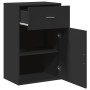 Black engineered wood storage cabinet 56.5x39x90 cm by vidaXL, Lockers and storage cabinets - Ref: Foro24-840710, Price: 79,3...