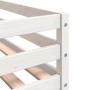 Bunk bed with curtains solid black and white pine wood 75x190 cm by vidaXL, Beds and slatted bases - Ref: Foro24-3284003, Pri...