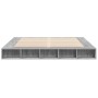 Sonoma gray engineered wood bed frame 180x200 cm by vidaXL, Beds and slatted bases - Ref: Foro24-3280459, Price: 171,99 €, Di...