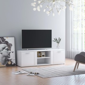 TV stand made of white plywood 120x34x37 cm by vidaXL, TV Furniture - Ref: Foro24-801161, Price: 65,15 €, Discount: %