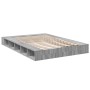 Sonoma gray engineered wood bed frame 150x200 cm by vidaXL, Beds and slatted bases - Ref: Foro24-3280473, Price: 168,90 €, Di...